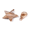 Two Tone Opaque Plastic Pendants KY-N025-57-3