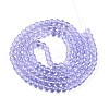 Baking Paint Transparent Glass Beads Strands DGLA-N006-6mm-06-2