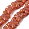 Painted Glass Beads Strands GLAA-Z021-02-4