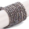 Baking Electroplate Glass Beads Strands DGLA-A039-J2MM-B06-1