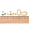 304 Stainless Steel Stud & Hoop Earrring Set for Women EJEW-U063-06B-G-2