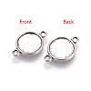 Alloy Cabochon Connector Settings PALLOY-A13117-AS-NR-1