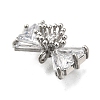 Brass Pave Cubic Zirconia Charms KK-Q048-13P-2