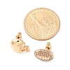Brass Micro Pave Cubic Zirconia Stud Earrings EJEW-Z080-03G-04-5