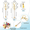 DIY Alloy & Aluminum Alloy Bar Beadable Keychain Making Kits DIY-TA0012-43G-3