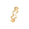 304 Stainless Steel Open Cuff Rings for Women RJEW-K303-08G-2