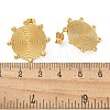 Ion Plating(IP) 304 Stainless Steel Stud Earrings for Women EJEW-M089-03G-5