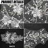 Flower Gauze & Sequin Embroidery Ornament Accessories DIY-WH0430-464B-6