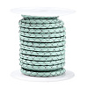 Braided Cowhide Leather Cord NWIR-N005-01F-4mm-1