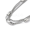 Non-Tarnish 304 Stainless Steel Box Chain Necklaces NJEW-M213-02P-2