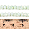 Anti-Tarnish Electroplate Rondelle Glass Beads Strands EGLA-T021-4mm-17-06-4