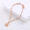 Stainless Steel Charm Bracelets ZH9600-4
