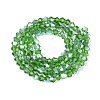 AB Color Plated Transparent Glass Beads Strands GLAA-G127-01-01M-3