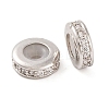 Rack Plating Brass Clear Cubic Zirconia Beads KK-M292-02P-02-2