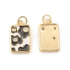 Eco-Friendly Brass Micro Pave Clear Cubic Zirconia Pendants KK-I698-08B-2