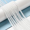 Imitate Austrian Crystal Frosted Glass Beads Strands EGLA-A039-T6mm-MD13-4