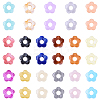 100Pcs Gradient Color Transparent Acrylic Beads OACR-YW0003-37-2