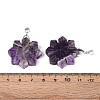 Natural Amethyst Pendants G-T144-12D-3