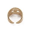 Ion Plating(IP) 304 Stainless Steel Infinity Open Cuff Rings for Women RJEW-G285-12G-3