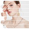 18Pcs 3 Colors 304 Stainless Steel Pendant STAS-DC0012-38-8