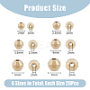 120Pcs 6 Styles Brass Spacer Beads KK-DC0003-63-2