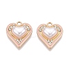 Rack Plating Alloy Rhinestone Pendants FIND-N005-19C-1
