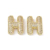 Brass Micro Pave Clear Cubic Zirconia Pendants KK-Z041-01G-H-1