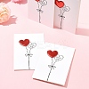 4Pcs Kraft Paper Greeting Cards AJEW-FS0001-30B-8