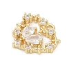 Brass Micro Pave Cubic Zirconia Pendants LS-KK-Z094-01G-01-2