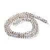 Transparent Electroplate Glass Beads Strands GLAA-Q099-H01-07-2