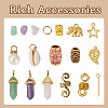 DIY Alloy Hair Dreadlocks Braiding Kits DIY-TA0004-48-4