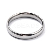 Non-Tarnish 304 Stainless Steel Simple Plain Band Finger Ring for Women RJEW-B036-10P-1
