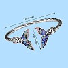 Mermaid Tail Alloy Enamel Cuff Bangle JB744A-3