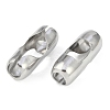 Non-Tarnish 304 Stainless Steel Ball Chain Connectors STAS-Z084-02P-2