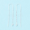 925 Sterling Silver Ear Thread with Peg Bails STER-P047-12S-3