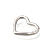 304 Stainless Steel Heart Linking Rings STAS-I321-73P-2