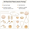 Brass Toggle Clasps KK-BC0004-05G-4