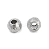 Anti-Tarnish Textured 316 Surgical Stainless Steel Beads STAS-M106-01B-P-3