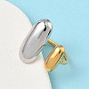 304 Stainless Steel Cuff Open Rings for Women RJEW-B158-02GP-01-3