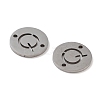 Non-Tarnish 201 Stainless Steel Hollow Flat Round Links FIND-R149-03O-P-2