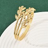 304 Stainless Steel Cuff Bangles for Women BJEW-D356-02A-G-3