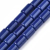 Opaque Solid Color Glass Beads Strands X-GLAA-R217-04-A02-1