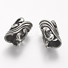 304 Stainless Steel Hollow Beads STAS-P144-01AS-1