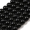Natural Black Tourmaline Beads Strands G-E444-27-12mm-2