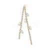 Brass Micro Pave Cubic Zirconia Big Pendants KK-C040-05G-1