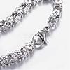 Tarnish Resistant 304 Stainless Steel Bracelets STAS-F027-08-3