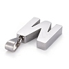 Non-Tarnish 304 Stainless Steel Letter Pendants STAS-H127-M-P-3