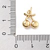 Rack Plating Brass Micro Pave Cubic Zirconia Pendants KK-Z071-85G-01-3