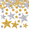 64Pcs 8 Styles Star Glitter Hotfix Rhinestone FIND-PH0023-19-1
