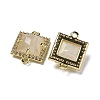 Natural Moonstone Faceted Square Links G-I375-03G-01-2